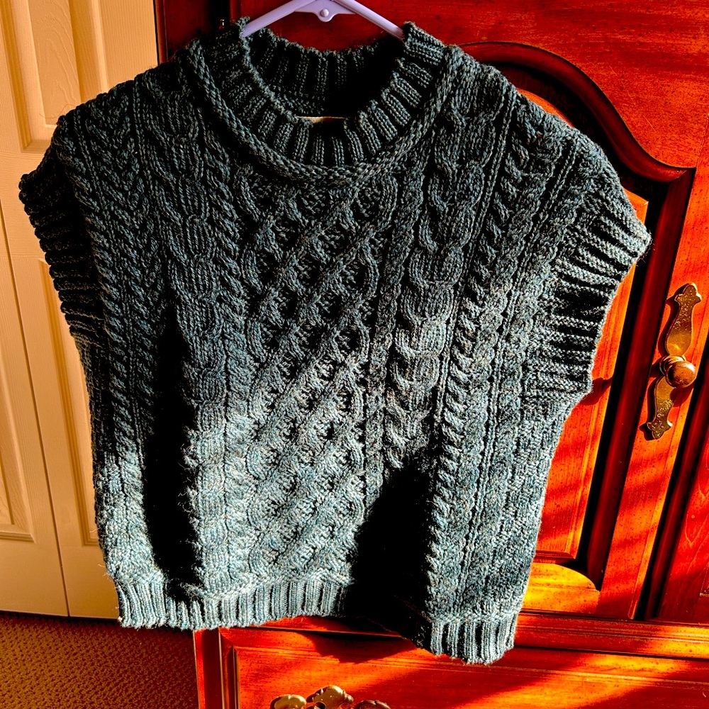Forest Wool Green Sweater Vest